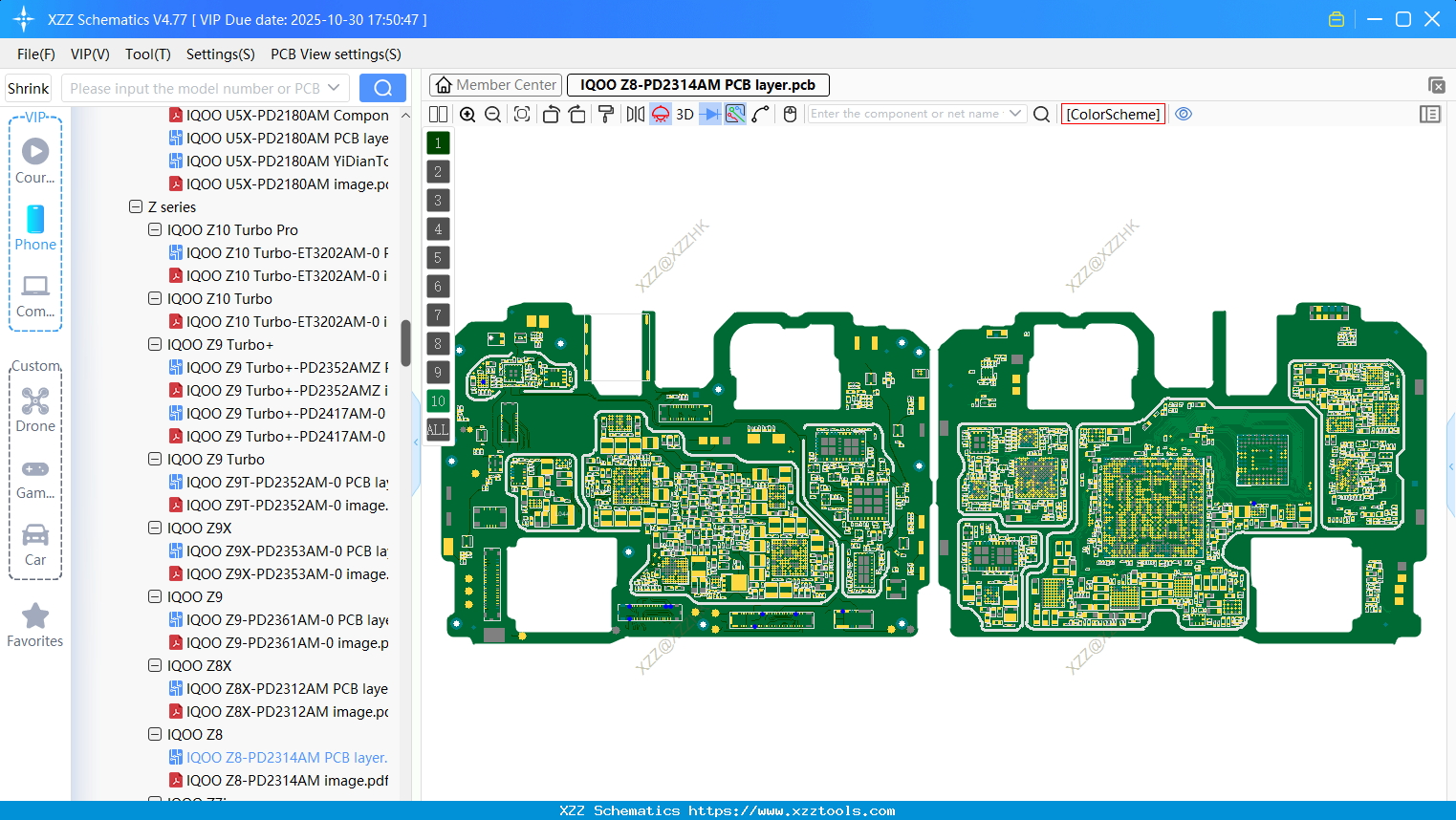 VIVO IQOO Z8-PD2314AM PCB Layer